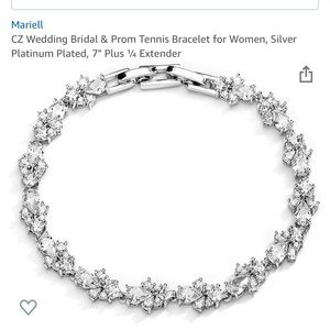 Mariell 7” formal c zirconia bracelet